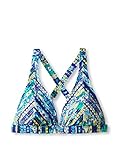 Jessica Simpson Women's Totem X-Back Full Support Triangle Bra Bikini