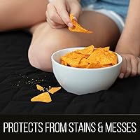 Vista 2 de Sofa Shield Funda Deslizable para Sillón con Correa Patentada, Protector de Cojín, Diseñado en EE.UU., Reversible, Resistente a Manchas y Desgarros