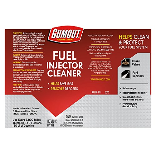Image of Gumout 510019 Fuel Injector Cleaner, 6. Fluid Ounces