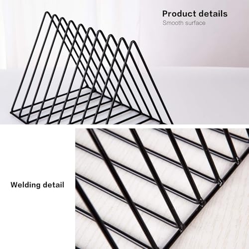 Triangle Magazine Rack Desktop Metal Iron Book Rack Record Holder Triangle Magazine Rack Stand ...