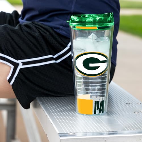 Image of Rico Industries NFL Football Double Wall Classic 16oz Or 20oz Tritan Tumbler W Lid