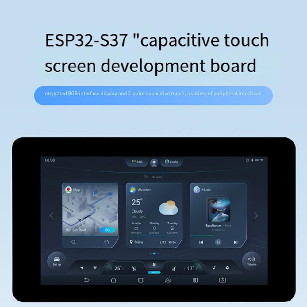 Schermo Touch Capacitivo da 7 Pollici ESP32 S3 con Scheda di Sviluppo di Programmazione LVGL Can RS485 I2C Interfaccia Periferica
