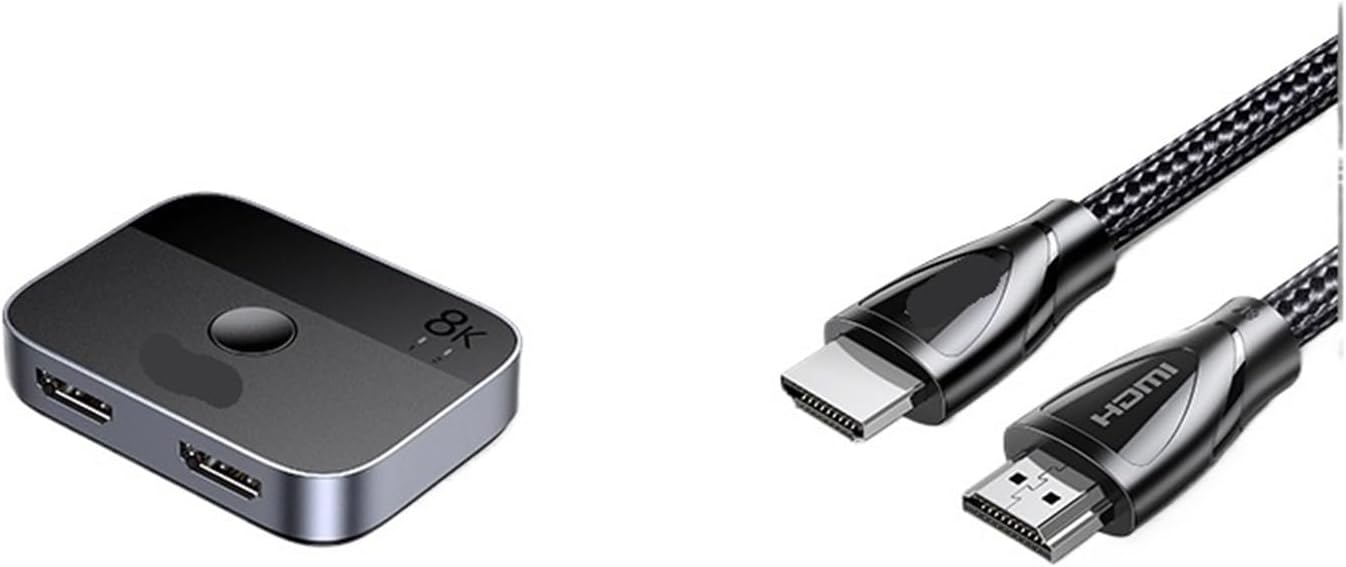 HDMI Two-in and one-Out Switch Version 2.1 8k high-Definition line Video Converter (Color : 8kHDMI2 in 1 Out, Size : HDMI 2.1)