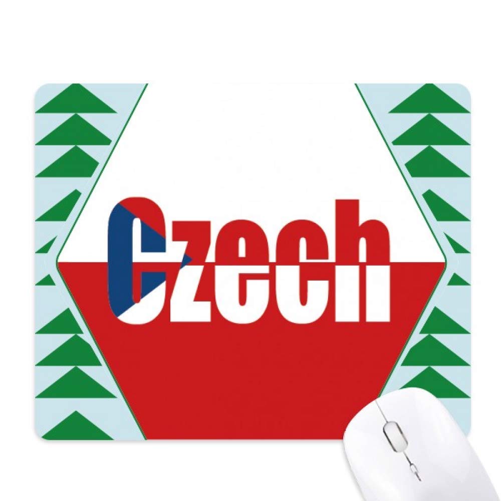 Tapis de souris drapeau tchèque et pin vert, idée cadeau original - 6