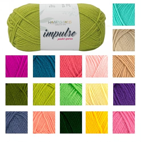 Image of WOAFashions Impulse Hand Knitting & Crochet Yarn (Celery) (100gms - Pack of 1)