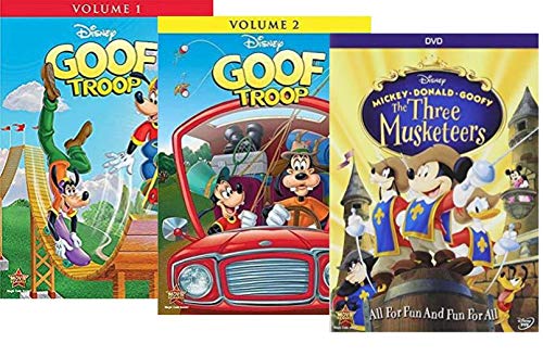Disney's Goof Troop: Volume 1 & 2 Complete Series + Mickey, Donald, Goofy: The Three Musketeers - 3-Feature DVD Pack