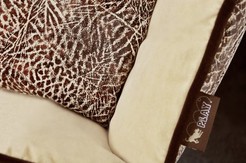 P.l.a.y. Pet Lifestyle And You Savannah Brown Lounge Bed For Dogs, Large #TOP4