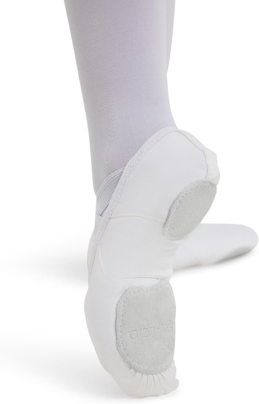 Capezio Hanami® Canvas Ballet Shoe - Child, White, 1M