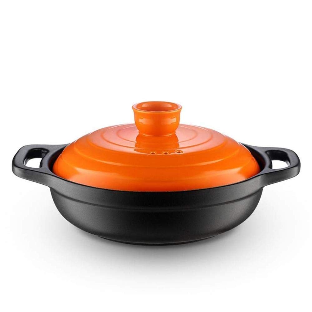 Pot à ragoût en terre cuite orange pour éviter de brûler vos plats