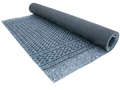 Tapis au mètre robuste AZTEC gris clair l'élégance de passage durable - 3