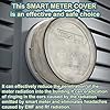 Smart Meter Cover,Electric Meter Cover Shield, Farday Cage Protection RF Shield Guard Block 5G with Adjustable Bottom Meter Cover