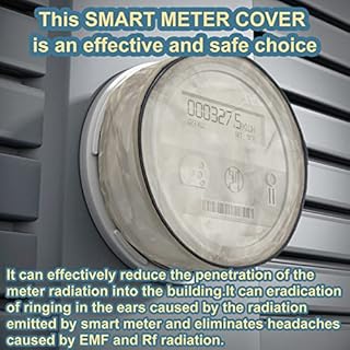 Smart Meter Cover,Electric Meter Cover Shield, Farday Cage Protection RF Shield Guard Block 5G with Adjustable Bottom Meter Cover