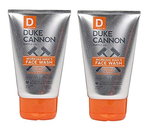 Duke Cannon Working Man's Face Wash for Men, 4 Ounce - Pack of 2