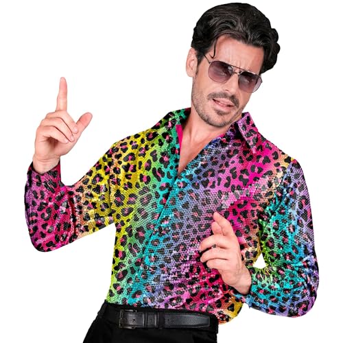 W WIDMANN MILANO Party Fashion - Chemise Ă Paillettes pour Homme