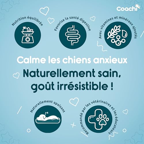 Coachi Friandises Naturelles et Calmantes - Friandises sans Céréales, Saines et Hypoallergéniques. Soulage l’anxiété et Calme Les Chiens. Convient à Les Chiens et Chiots dès 8 semaines (Dinde, 100g) – Image 5
