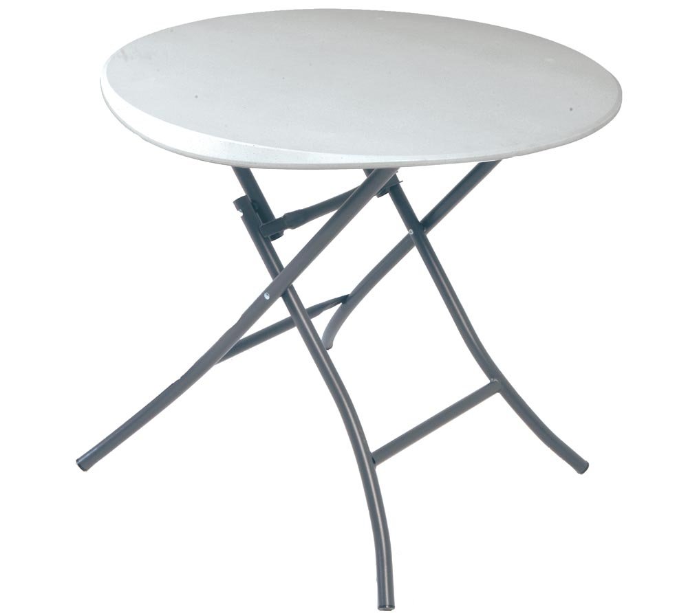 LIFETIME 80423 - Mesa plegable multiusos resistente, Blanco, 84 x 73,5 cm, Pequeña, UV100