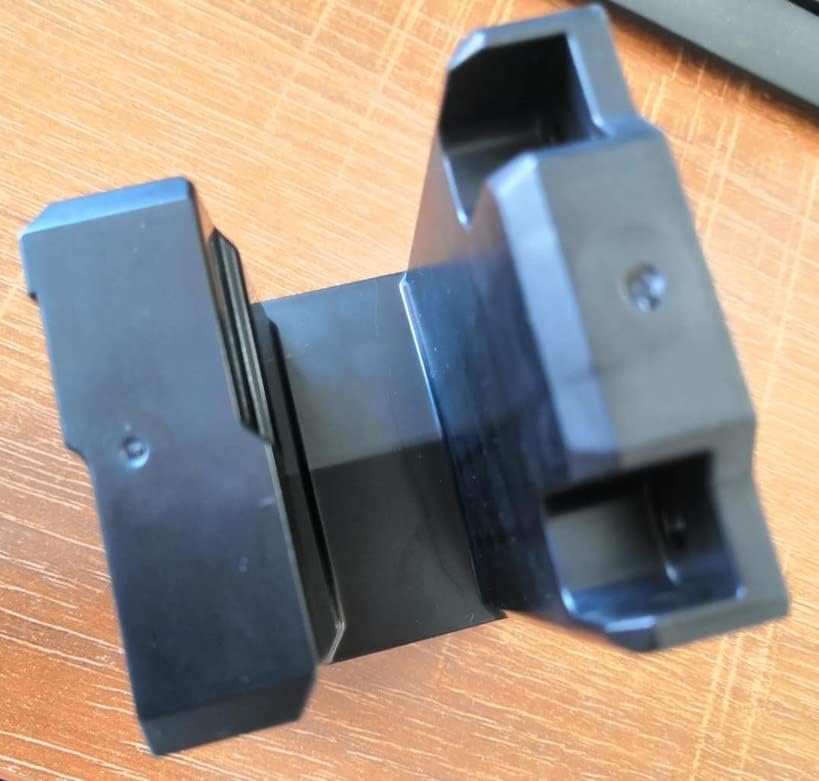 Miniatura 2 de SINSEN Soporte de pared para pistola, soporte táctico para rifle, soporte de pared vertical y horizontal táctico para exhibición de rifle