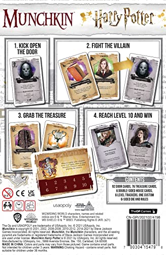 Munchkin Harry Potter Board Game | Officially Licensed Harry Potter Gift | Collectible Steve Jackson