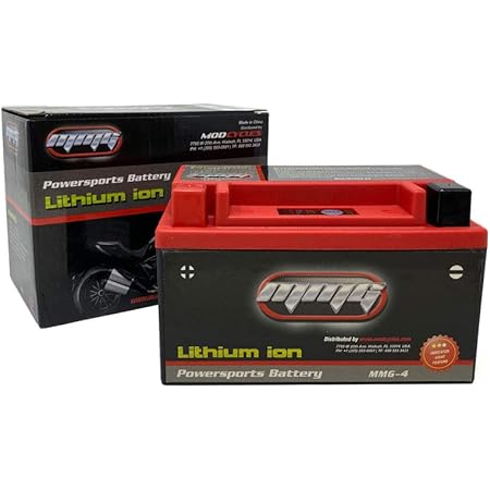 MMG YTX9-BS 9BS Lithium Ion Sealed Powersports Battery 12V 300CCA Motorcycle Scooter ATV, Factory Activated, High Performance Powersports (MMG4)