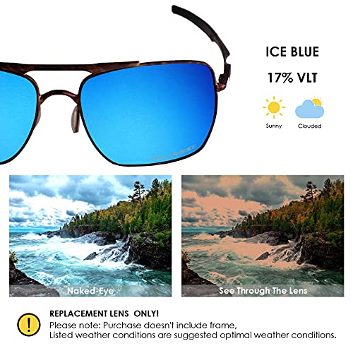Image of BLAZERBUCK Anti-salt Polarized Replacement Lenses & Nose Piece for Oakley Deviation OO4061 Sunglass