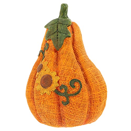 GARVALON Thanksgiving Day Artificial Pumpkin Model Lifelike Resin Fall Decor for Home Table Centerpiece Party Decoration for Living Room Bedroom and Seasonal Arrangements