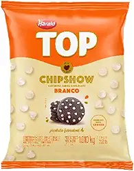 Gotas de Chocolate ChipShow Cobertura Branco Top 1,010kg