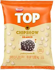 Gotas de Chocolate ChipShow Cobertura Branco Top 1,010kg