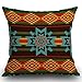 Smooffly Housse de coussin à motif ethnique abstrait - Imprimé indien, du sud-ouest - Décoration d'intérieur pour homme/femme - Pour salon, chambre à coucher, canapé, chaise - 45 x 45 cm