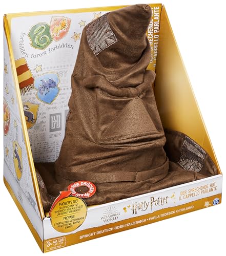 Harry Potter - Interaktiver Sprechender Hut mit Sound, Spielzeug für Kinder ab 5 Jahren, offiziell lizenzierter Fanartikel