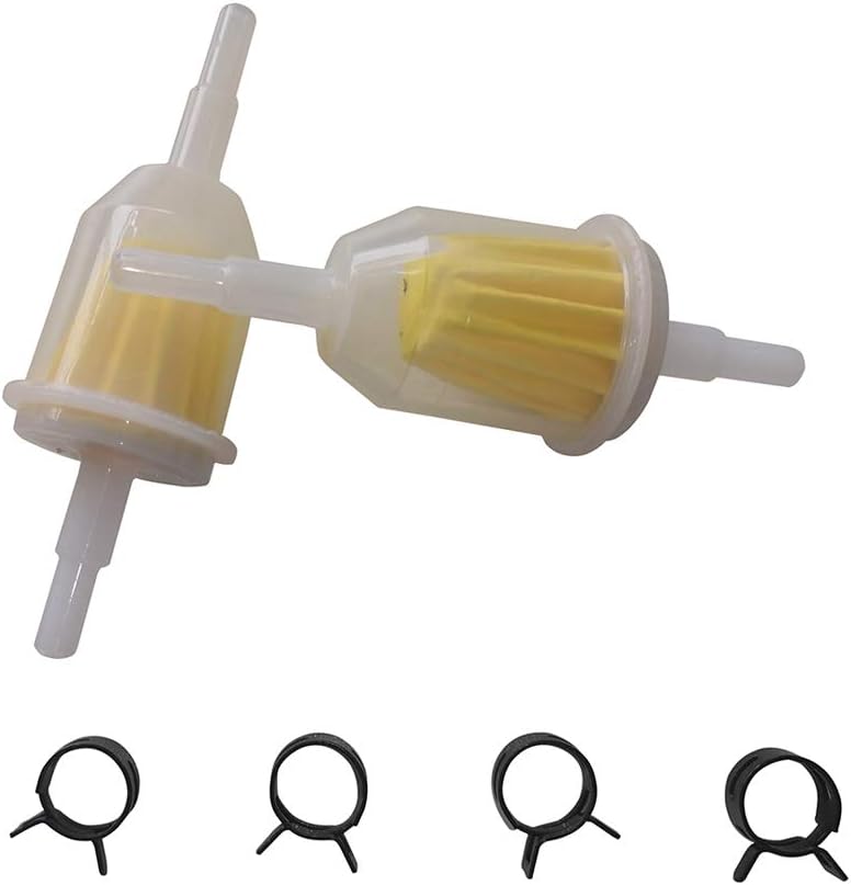 Buy Yersul Engine Fuel Filter 2 Pack with barbs 51 Micron with 14 Inch 516 Inch Gas Inline Fuel