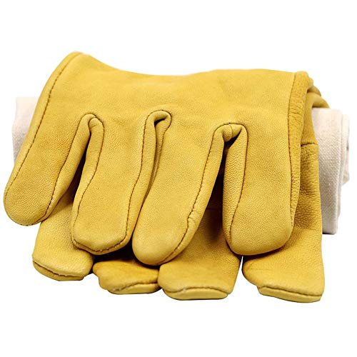 Foxorex Imker-Handschuhe Ziegenleder Schutzhandschuhe Ziegenleder Imker Handschuh Imker Ausrüstung – Bild 5