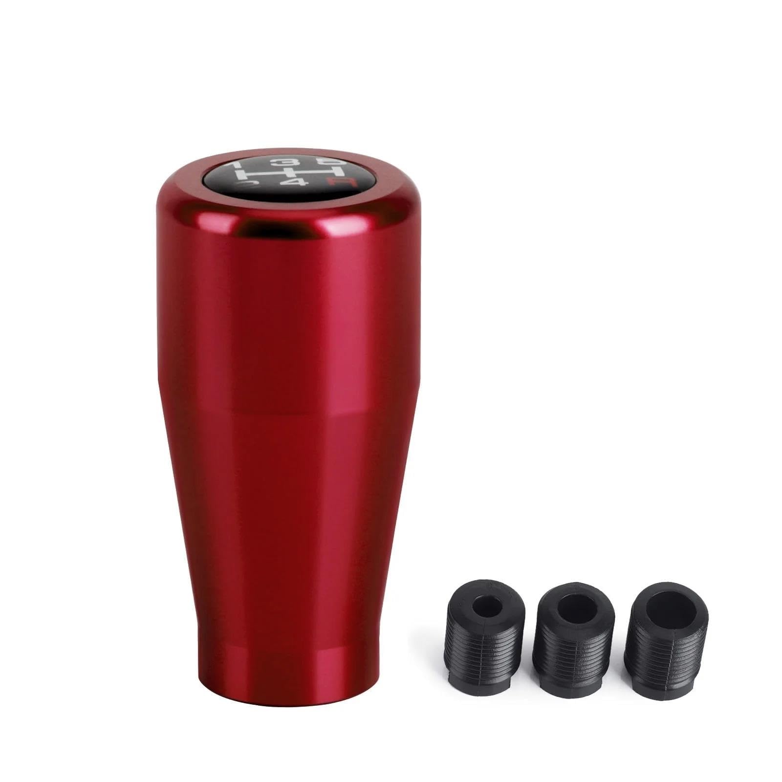 Fsozdbbpl Red Automotive Parts 5 Speed Universal Gear Shift Knob Aluminium M8 M10 M12 Racing Shift Lever For Manual Transmission Gear Level Knob Shift(Red)