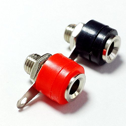 CESS Speaker Banana Male Plug Female Socket Panel/Chassis Mount (jcx) (10 Pack)