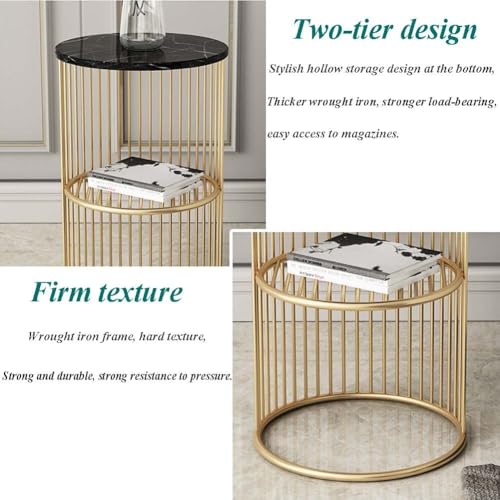 Table basse en métal double couche pour vos soirées canapé