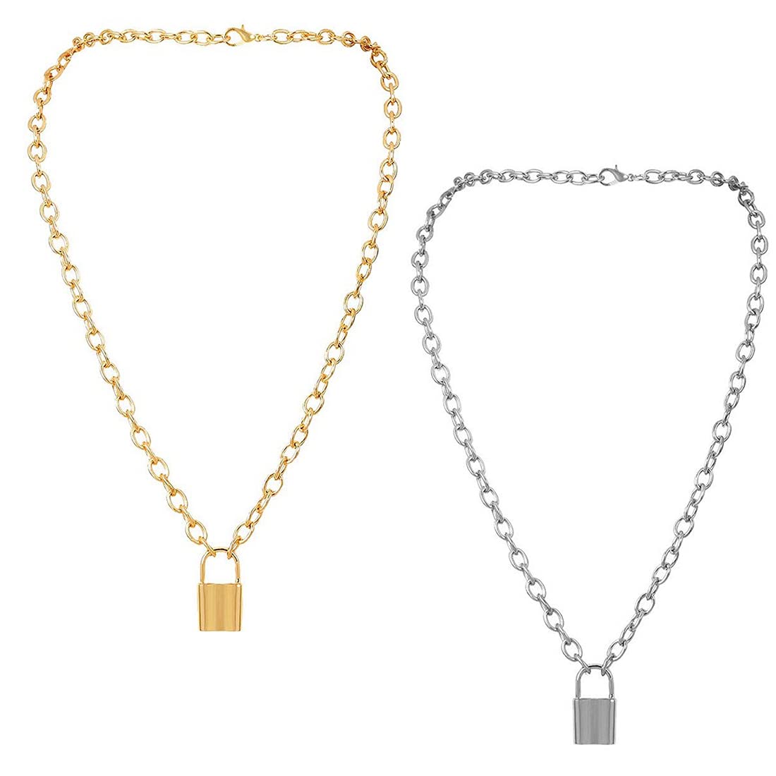 Jewels Galaxy Jewellery For Women Gold & Silver Plated Layered Necklace Combos (JG-PC-N-22139) (B09BNVYJNK) Amazon Price History, Amazon Price Tracker