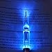 GS GLOWSEEN Pen Light LED Pen with Light, Light Up Penlight for Night Writing - One Set Extra Batteries and Ink Cartridges Included-2 Pack -Blue