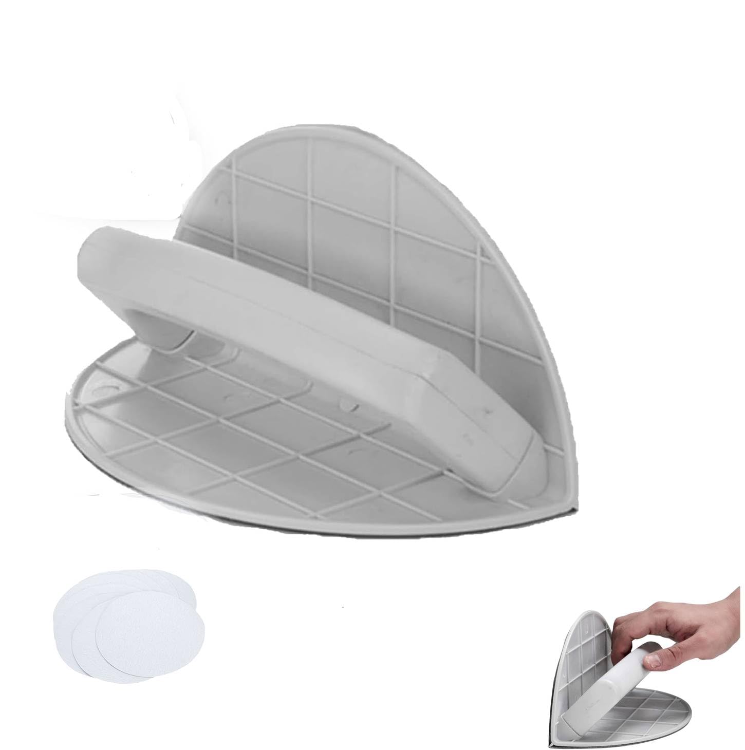 Multifunctional Semi-Circular Angle Sanding Sandpaper Tool,Self-Adhesive Handheld Micro Detail Sander Kit,DIY Polishing Grinding for Wall, Corner for Wood,Metal,Corner(180)
