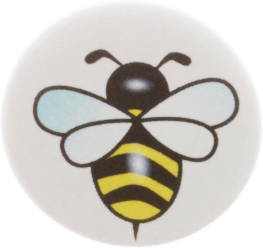 A&T DesignsClassic Black Yellow Bumblebee 2.25" Keychain Bee
