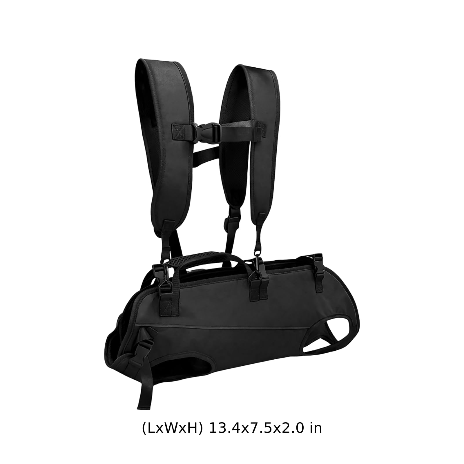 Mochila para perros grandes, arnés de cuerpo completo con asa, transportador transpirable para senderismo, ciclismo y escaleras, para mascotas mayores y heridas, 8,5-13,5 kg