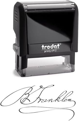 Sello de firma – Sello de firma personalizable – Sellos de firma autoentintados personalizados | Múltiples opciones de color de tinta | Miles de