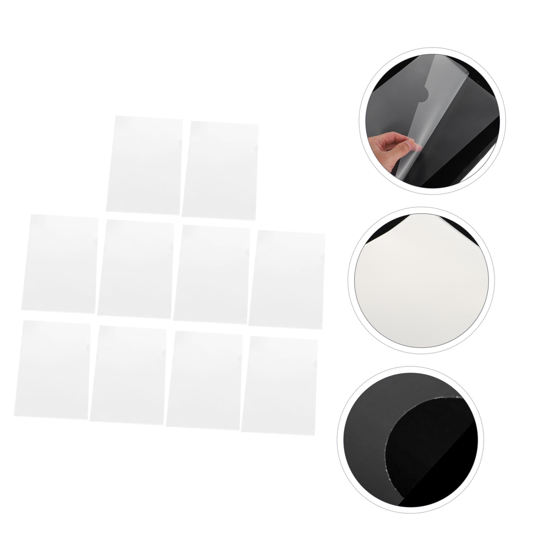 L-form Dokumentenmappe 100 Stück-pack aus Kunststoff, Tear Proof | Transparent, zur Klassifizierung von Dokumenten, für Büro und Geschäftsreise, für Akten und Prüfungsblätter