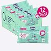 Chicco 0000916340000 – doekjes, 12 verpakkingen met 720 doekjes Natural Sensation, reinigt en hydrateert de huid van de…