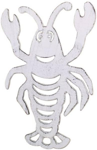 Whitewashed Cast Iron Lobster Trivet 11" - Sea Decor - Coastal Living