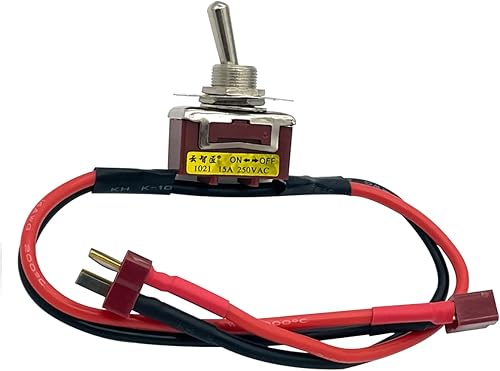 Miniatura 2 de Interruptor eléctrico de encendido y apagado de corriente grande con enchufe en T para RC modelo avión dron coche ESC batería