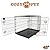 COZY PET Dog Cage 48" Black Metal Tray Folding Puppy Crate Cat Carrier Dog Crates Dog Cages. DC48B (We do not ship to the Channel Islands.)