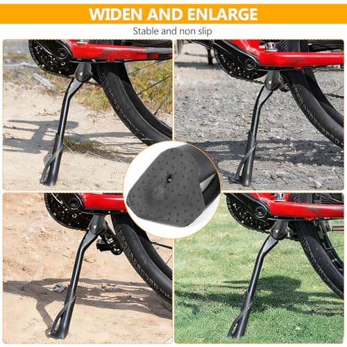 WangLaoWu Fahrradständer 24-29 Zoll, Fahrradständer Mittelständer, Höhenverstellbarer Universal Seitenständer Unterstützung Fahrrad Ständer für Montainbike Ebike Rennrad