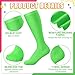 Chicingyou 4 Pairs Neon Knee High Socks Solid Color Unisex Long Tube Athletic Knee High Calf Neon Roller Skate Socks for Roller Skating Month Party Outdoor Sports Soccer Training