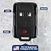 KeylessOption Key Fob Replacement for 2014 2015 2016 2017 2018 2019 2020 2021 2022 Chevrolet Chevy Colorado Silverado Suburban Tahoe GMC Canyon Sierra Yukon Remote, 3-Button M3N-32337100
