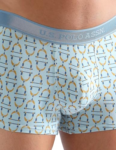 Image of U.S. Polo ASSN. Men PT005 Cotton Modal Printed Premium Underwear Trunks -Pack of 1