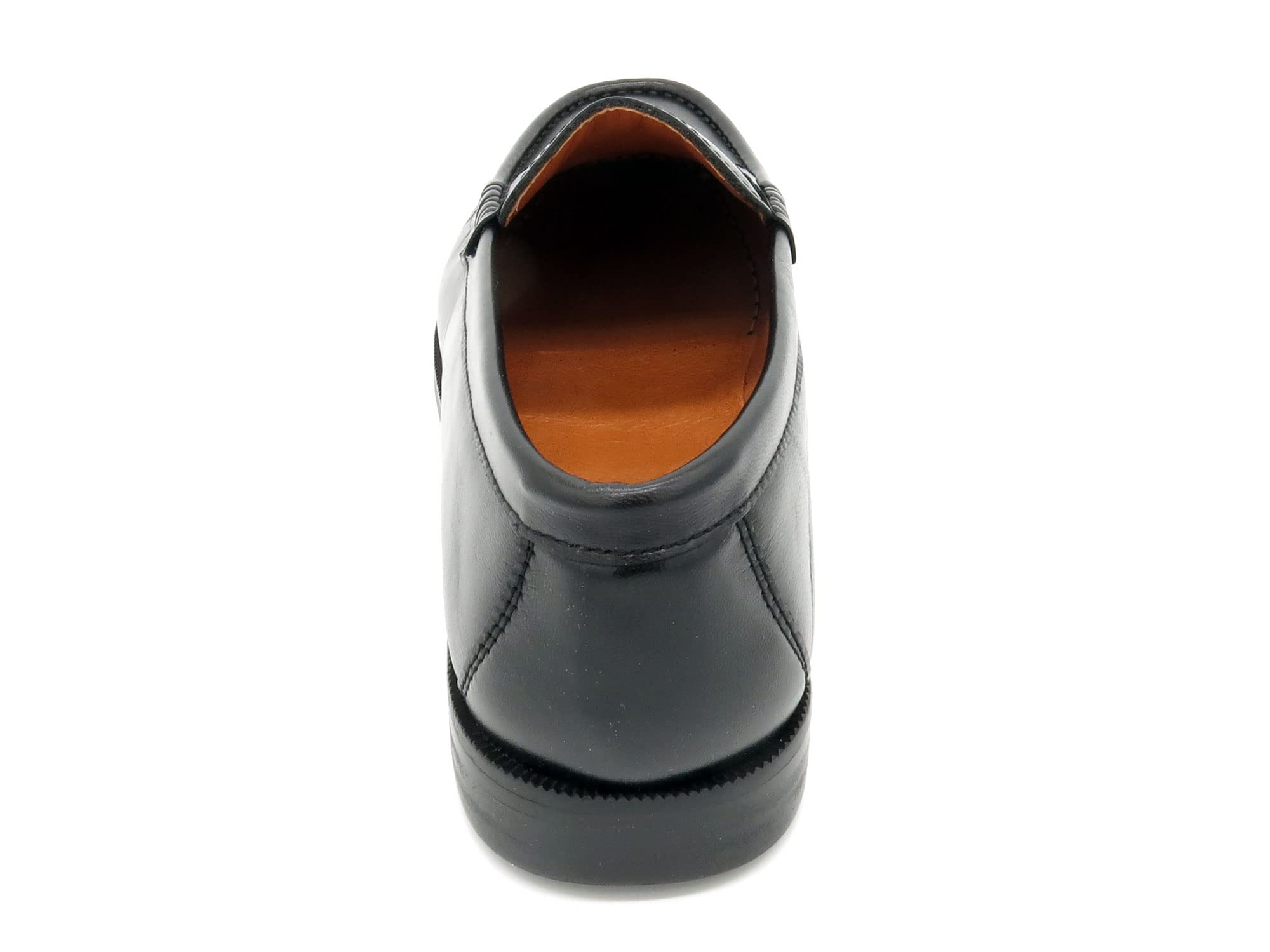 Mocasines Hombre Piel Nappa Zapatos Castellanos Suela de Cuero Welted Negro 39 Zapatos de Vestir Traje